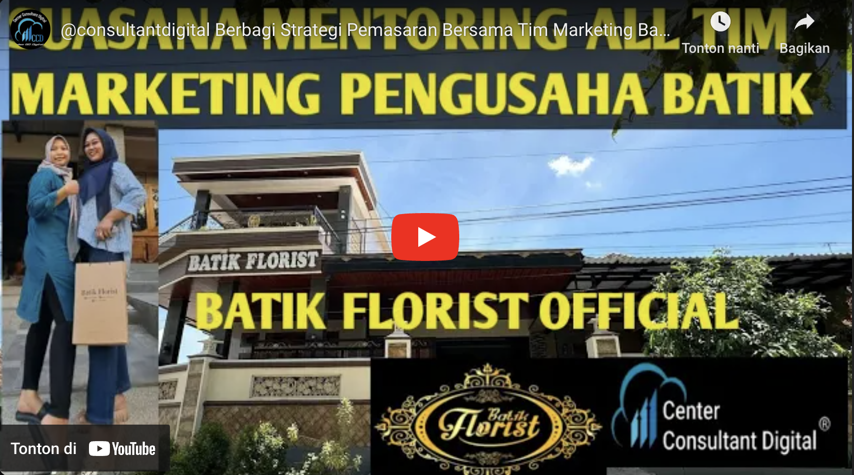 Consultantdigital Berbagi Strategi Bersama Pengusaha Batik Florist Solo